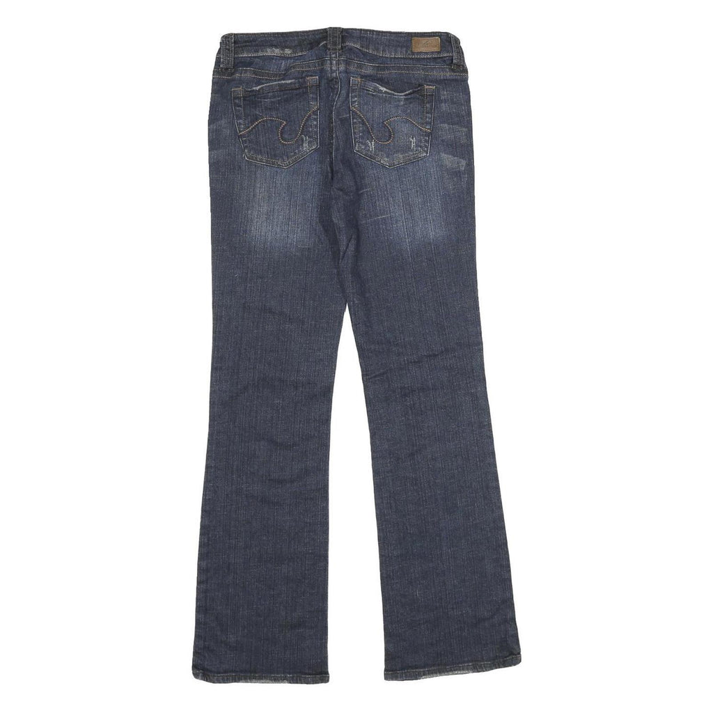 REFUGE DENIM Womens Jeans Blue Regular Bootcut Denim Medium W28 L30 Stylish