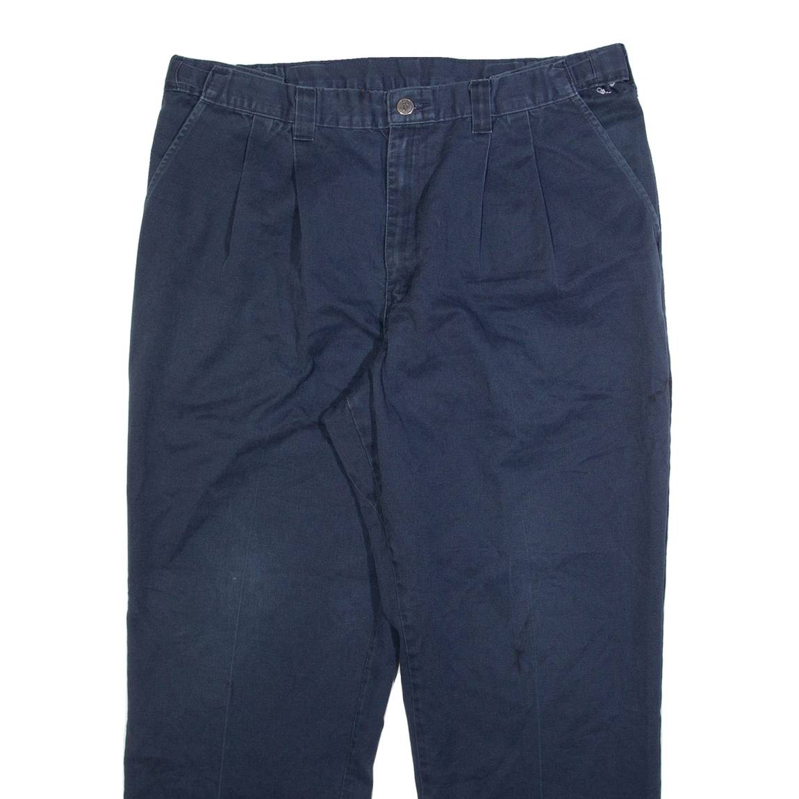 DICKIES Mens Trousers Blue Relaxed Straight W36 L30