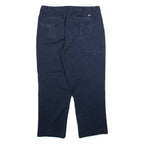 DICKIES Mens Trousers Blue Relaxed Straight W36 L30