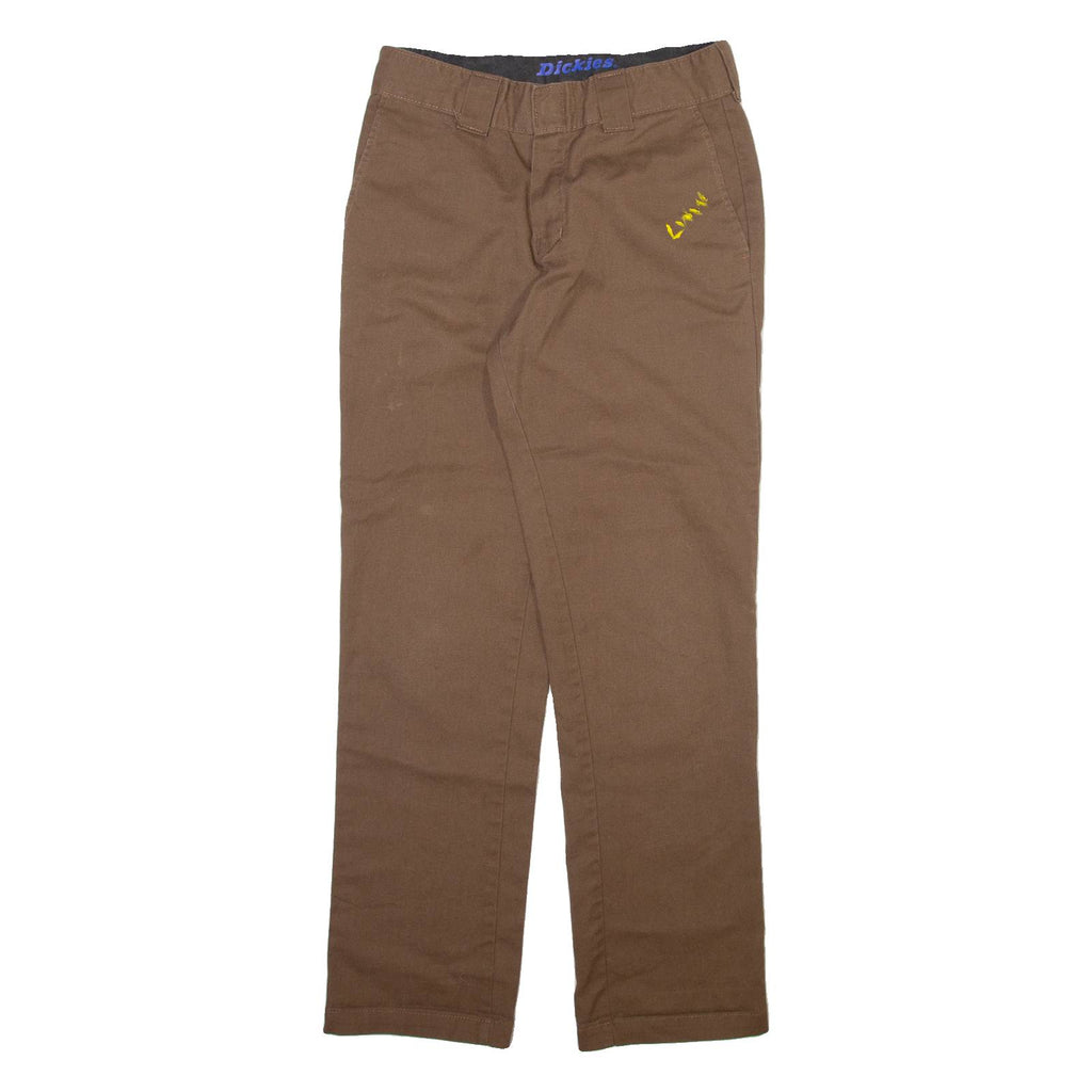 DICKIES Mens Trousers Brown Regular Straight W29 L30