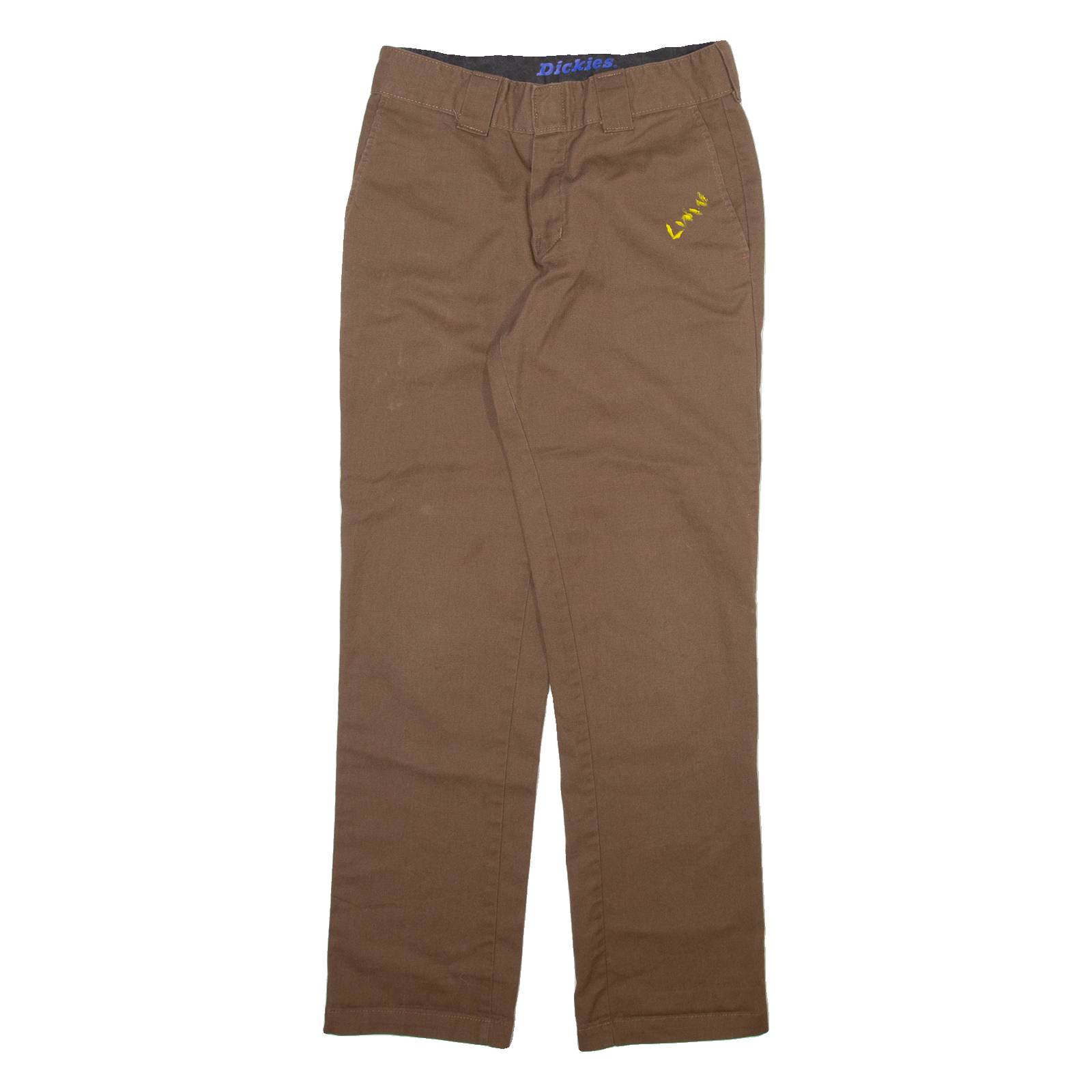 DICKIES Mens Trousers Brown Regular Straight W29 L30