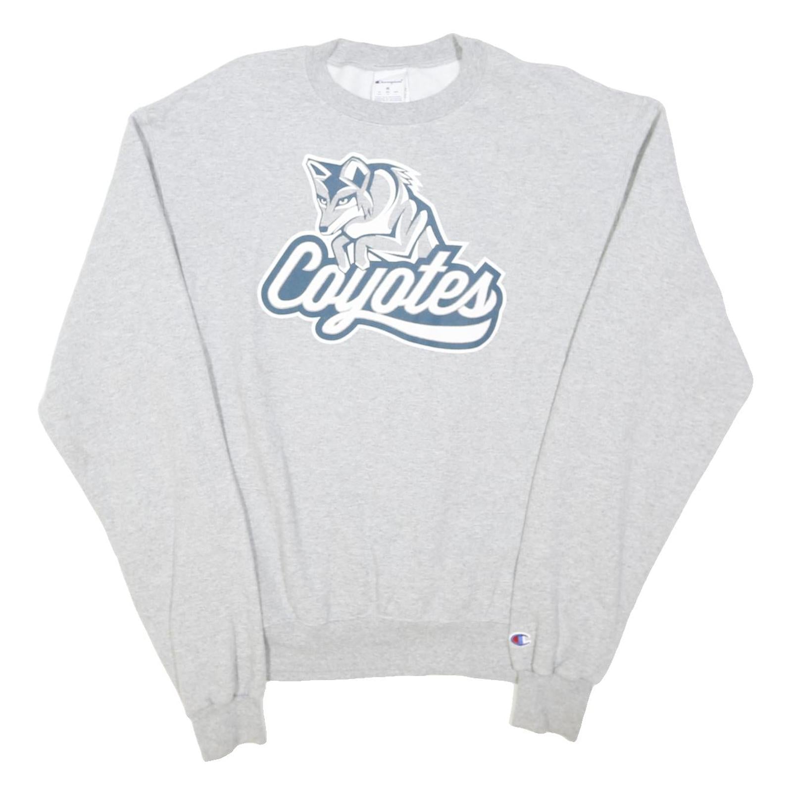 CHAMPION Mens Grey Coyotes Crew Neck M Cotton Blend Sweatshirt Pullover Casual