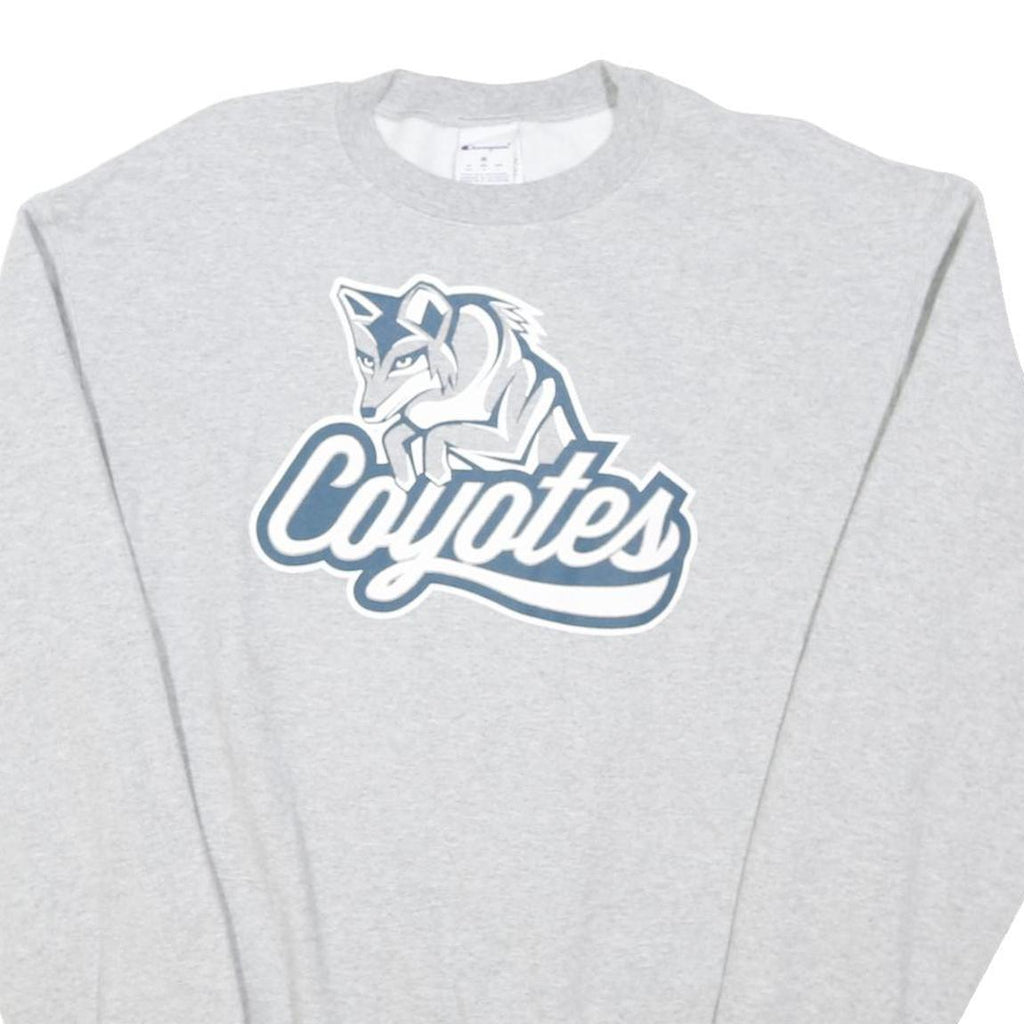 CHAMPION Mens Grey Coyotes Crew Neck M Cotton Blend Sweatshirt Pullover Casual