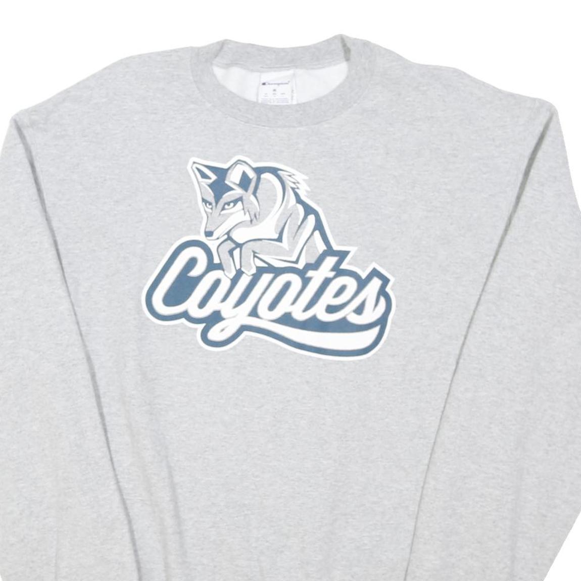 CHAMPION Mens Grey Coyotes Crew Neck M Cotton Blend Sweatshirt Pullover Casual