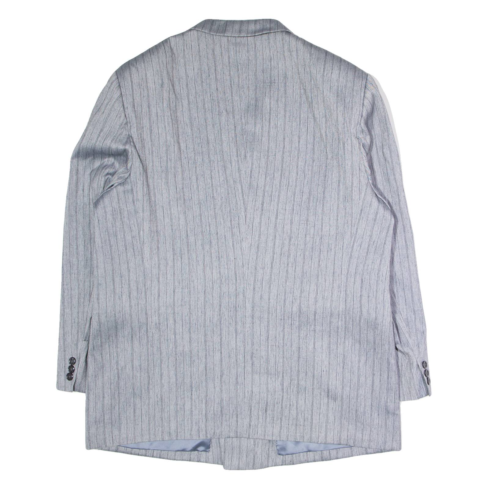 NAM CHOKE Mens Blazer Jacket Grey Pinstripe XL
