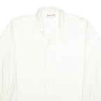 MERVYN'S Mens White Plain Shirt XL Classic Button Down Long Sleeve