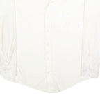 MERVYN'S Mens White Plain Shirt XL Classic Button Down Long Sleeve