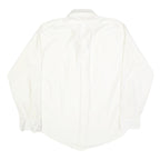 MERVYN'S Mens White Plain Shirt XL Classic Button Down Long Sleeve