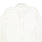 MERVYN'S Mens White Plain Shirt XL Classic Button Down Long Sleeve