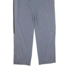 ADIDAS Mens Joggers Grey & Black L W38 L33 Polyester Blend Regular Fit Tapered