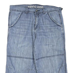 IDENTIC Mens Shorts Blue Casual M W32 Denim Cotton Blend Lightweight