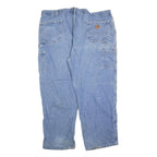 CARHARTT Mens Regular Fit Blue Denim Cotton Blend Jeans W46 L30 Workwear