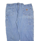 CARHARTT Mens Regular Fit Blue Denim Cotton Blend Jeans W46 L30 Workwear
