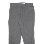 CARHARTT Mens Jeans Grey Relaxed Straight Denim Fair W34 L30 Workwear Zip