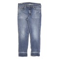 LEVI'S 511 Slim Mens Jeans Blue Denim W36 L32 Ripped Distressed Zip Closure