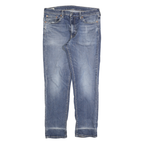 LEVI'S 511 Slim Mens Jeans Blue Denim W36 L32 Ripped Distressed Zip Closure