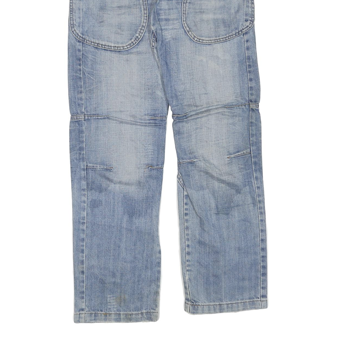 BENCH Mens Regular Fit Blue Denim Jeans W32 L32 Casual Cotton Blend Zip