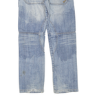 BENCH Mens Regular Fit Blue Denim Jeans W32 L32 Casual Cotton Blend Zip