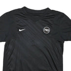 NIKE Womens Black Graphic T-Shirt L Short Sleeve V-Neck Sports Casual