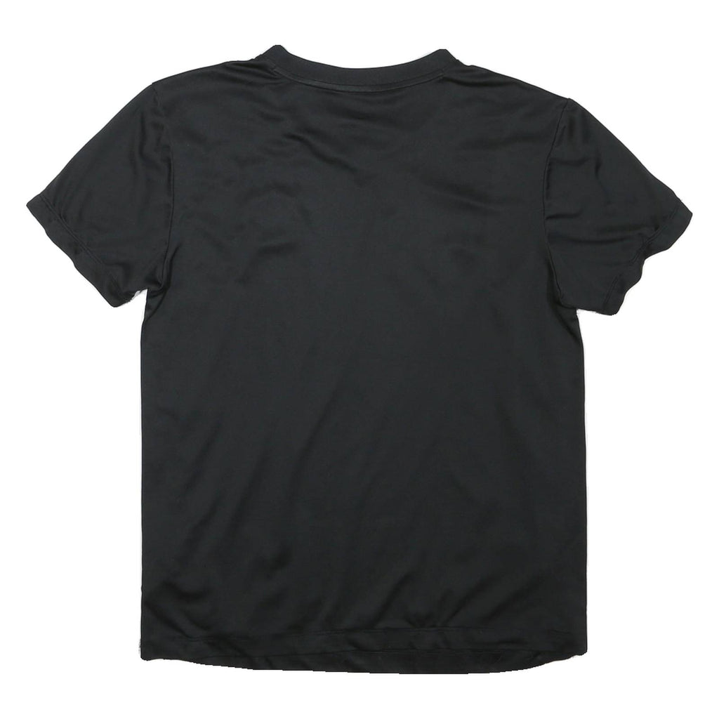 NIKE Womens Black Graphic T-Shirt L Short Sleeve V-Neck Sports Casual
