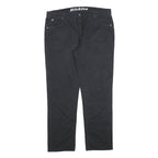 DICKIES Mens Cotton Blend Black Slim Straight Trousers W40 L32 Workwear Casual