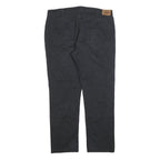DICKIES Mens Cotton Blend Black Slim Straight Trousers W40 L32 Workwear Casual