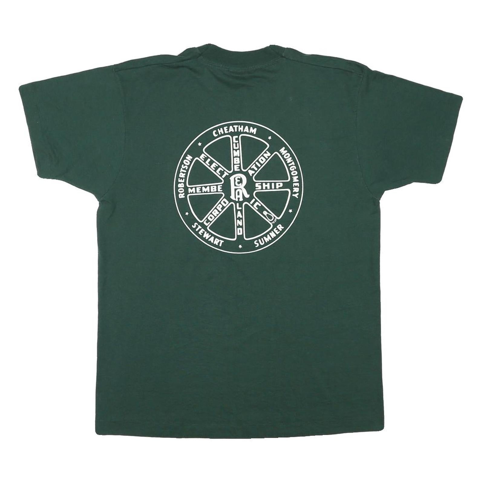 THE BEST Mens Green CEMC WalkAmerica 94 Classic L Short Sleeve Crew Neck Printed