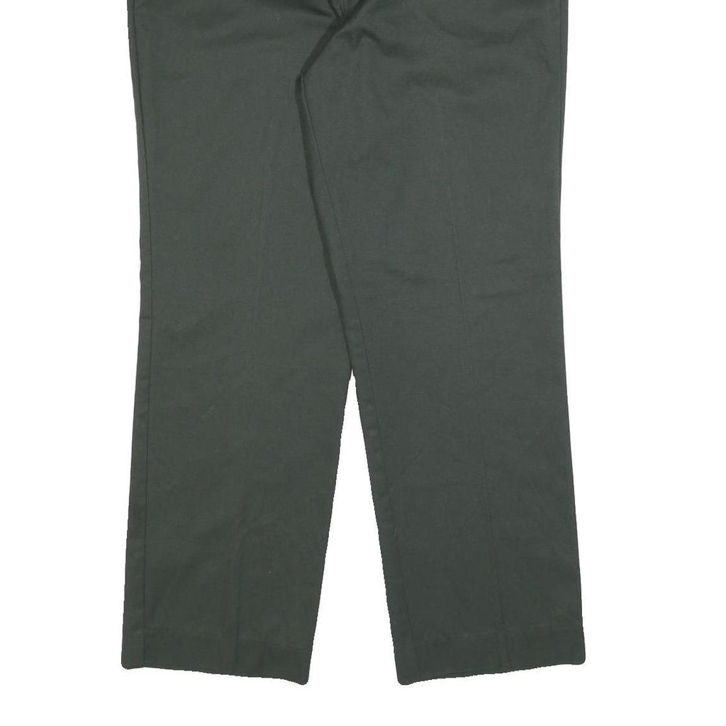 DICKIES Mens Cotton Blend Black Relaxed Straight Trousers W36 L29 Workwear