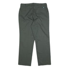 DICKIES Mens Cotton Blend Black Relaxed Straight Trousers W36 L29 Workwear