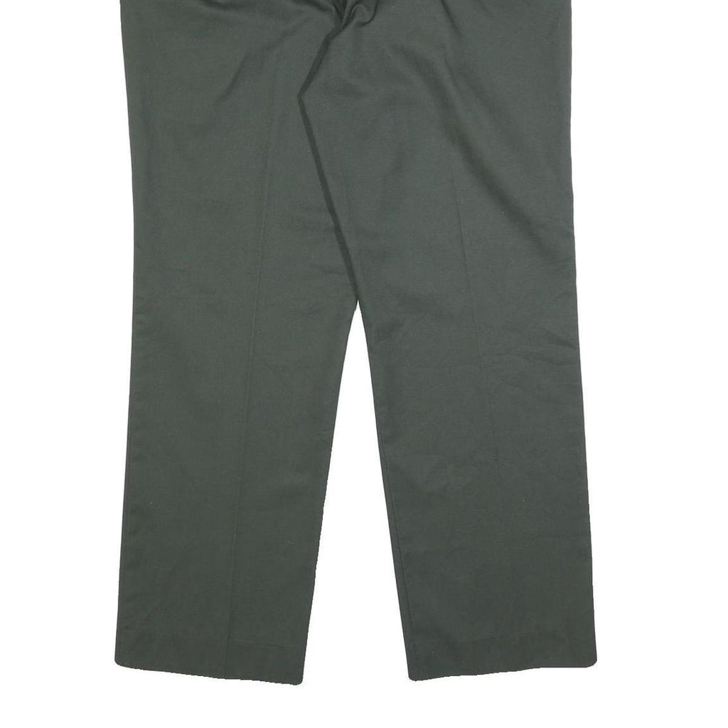 DICKIES Mens Cotton Blend Black Relaxed Straight Trousers W36 L29 Workwear