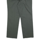 DICKIES Mens Cotton Blend Black Relaxed Straight Trousers W36 L29 Workwear