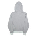 CHAMPION Mens Grey Contrast Trim Pullover Hoodie S Lightweight Drawstring