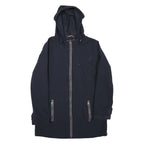 TOMMY HILFIGER Womens Blue Hoodie Jacket S Polyester Blend Zip Hooded Casual