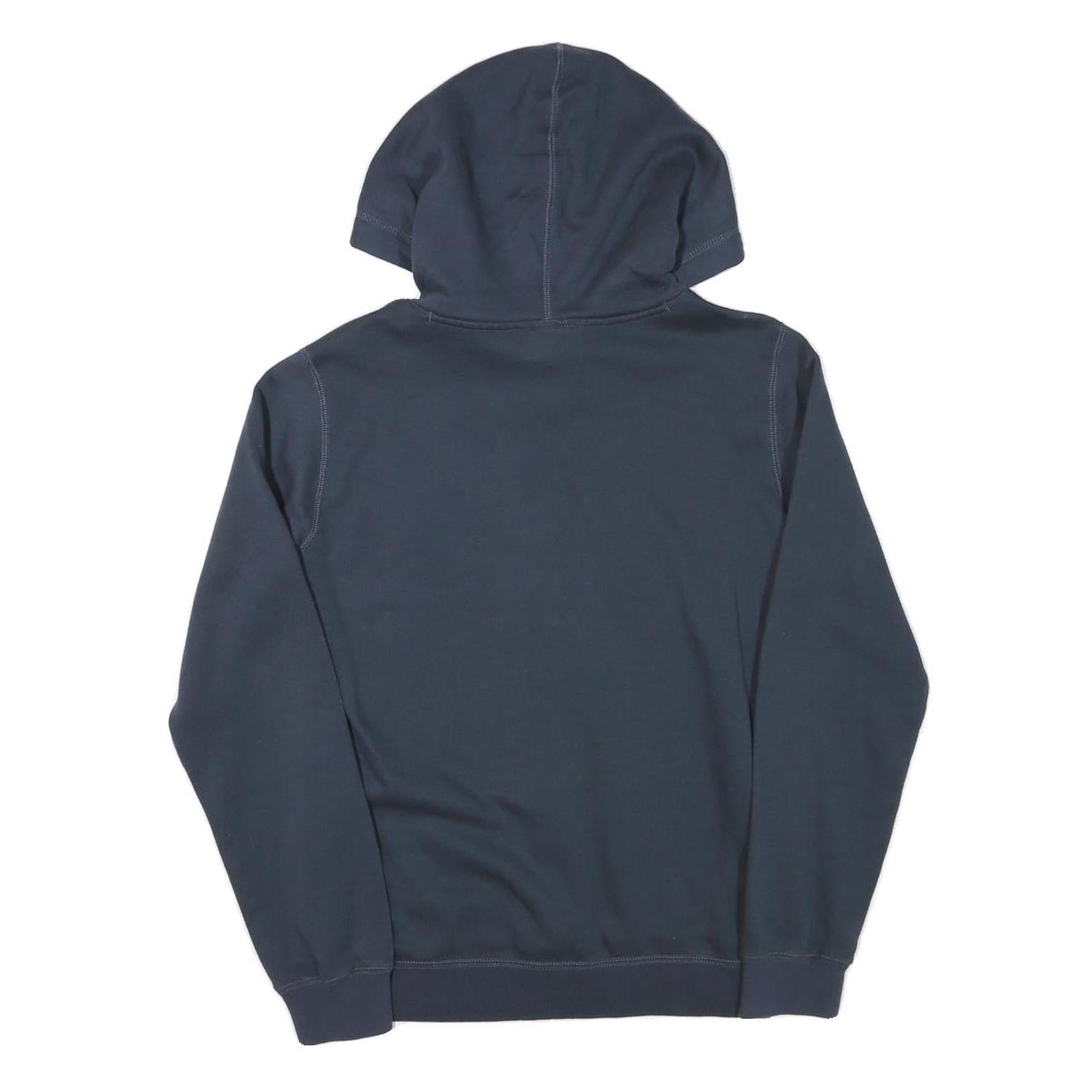 CHAMPION Womens Navy Blue Hoodie L Cotton Blend Pullover Casual