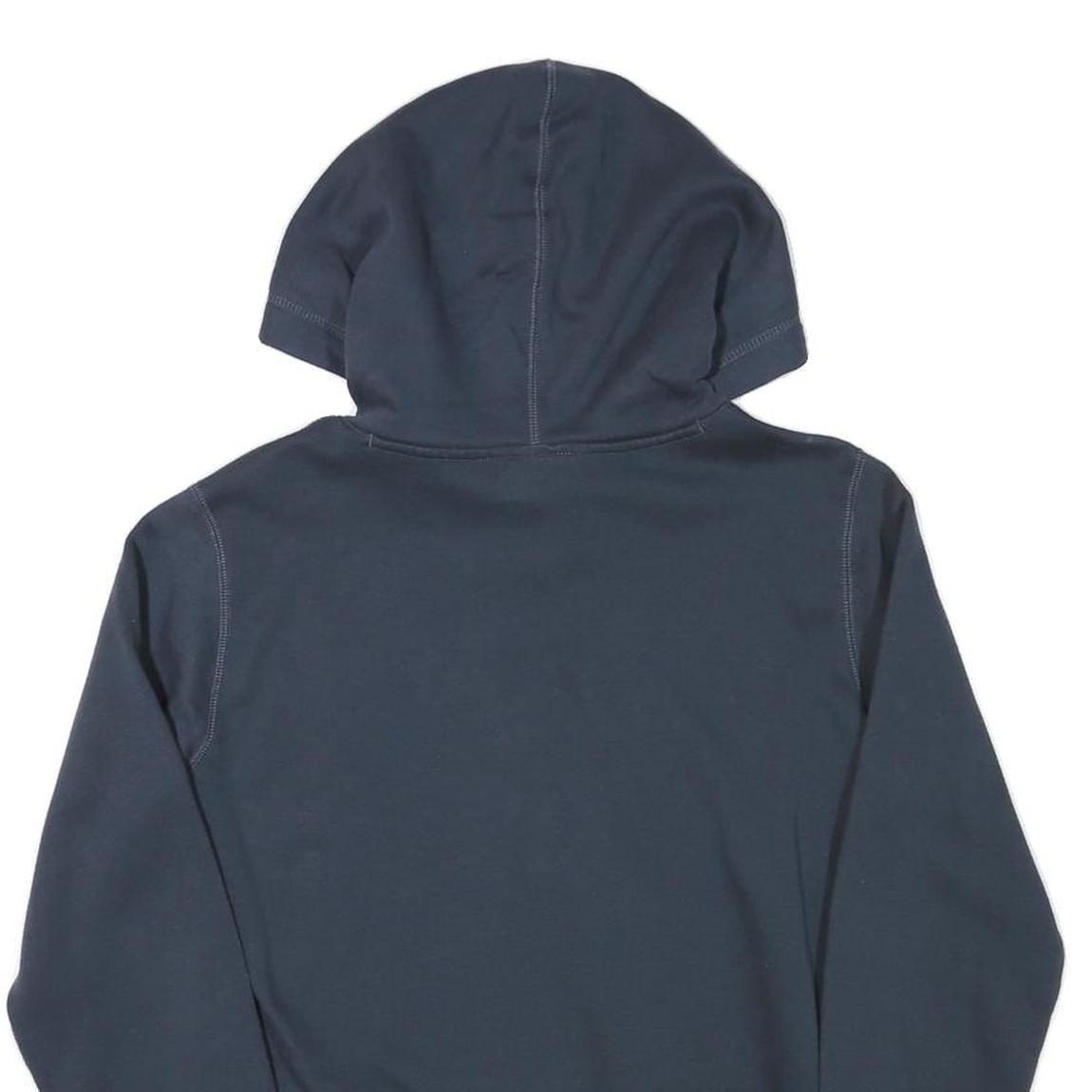 CHAMPION Womens Navy Blue Hoodie L Cotton Blend Pullover Casual