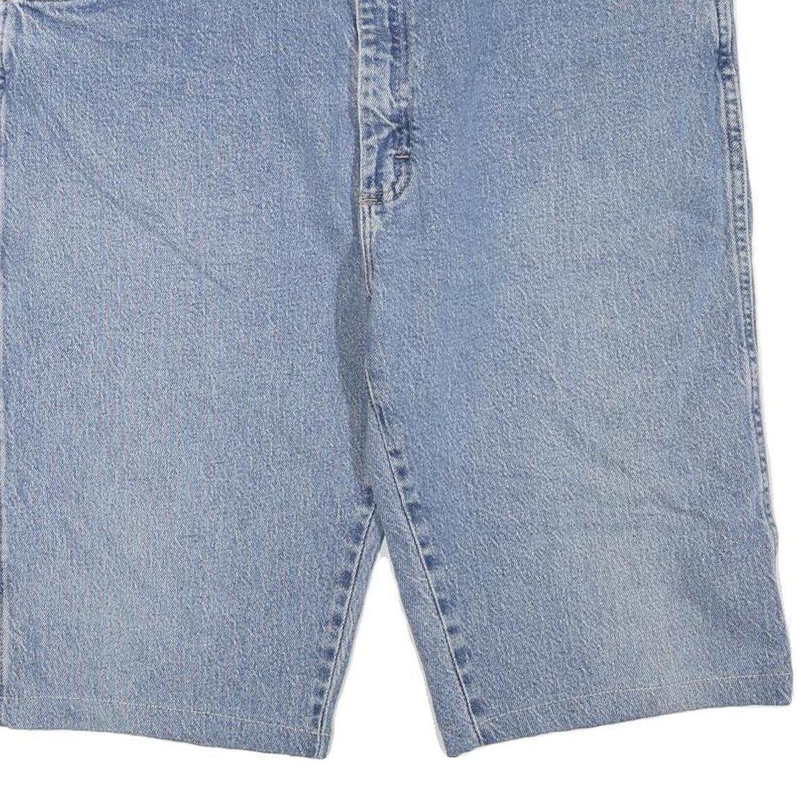 WRANGLER Mens Shorts Blue Denim XL W38 Classic Fit Casual Cotton Blend