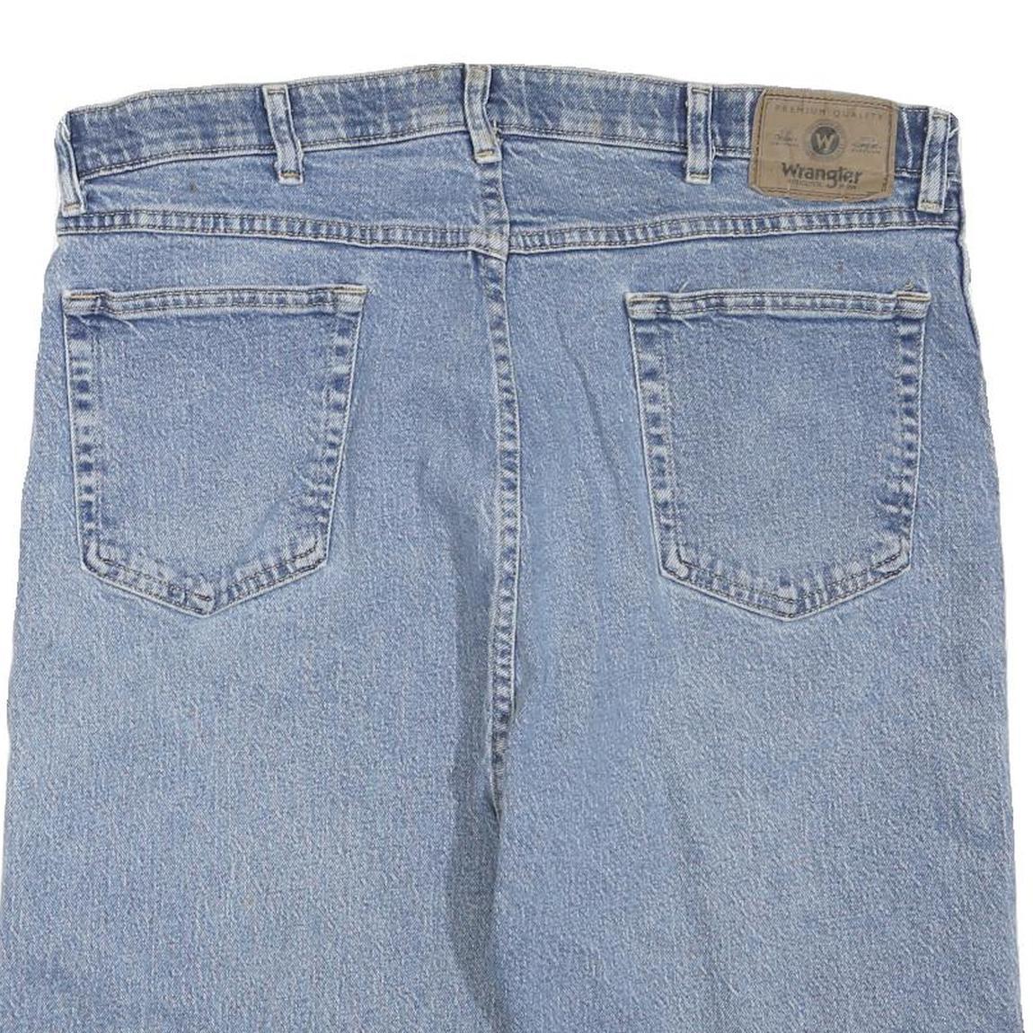 WRANGLER Mens Shorts Blue Denim XL W38 Classic Fit Casual Cotton Blend