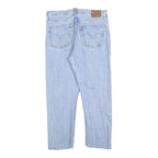LEVI'S 501 Womens Jeans Light Blue Regular Straight Denim Stone Wash W29 L24