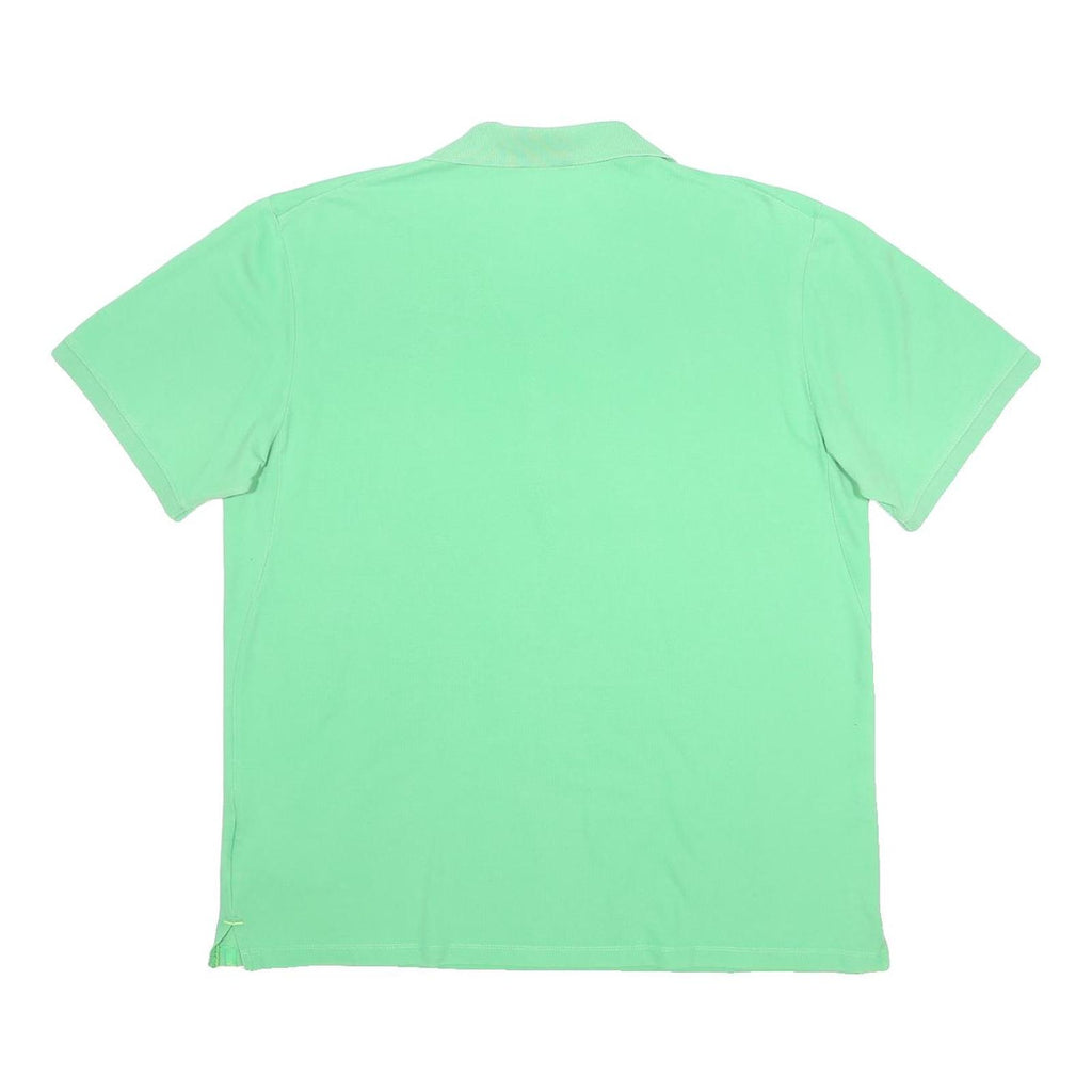 NIKE Mens Green Short Sleeve Plain XL Polo Shirt Cotton Blend Casual Comfort