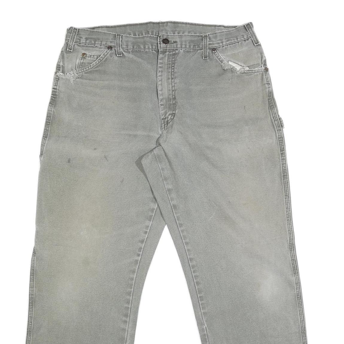 DICKIES Mens Regular Fit Straight Leg Denim Light W38 L31 Workwear Utility Jeans