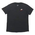 NIKE Boys Black Classic Logo T-Shirt M Short Sleeve Crew Neck Cotton Blend