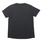 NIKE Boys Black Classic Logo T-Shirt M Short Sleeve Crew Neck Cotton Blend