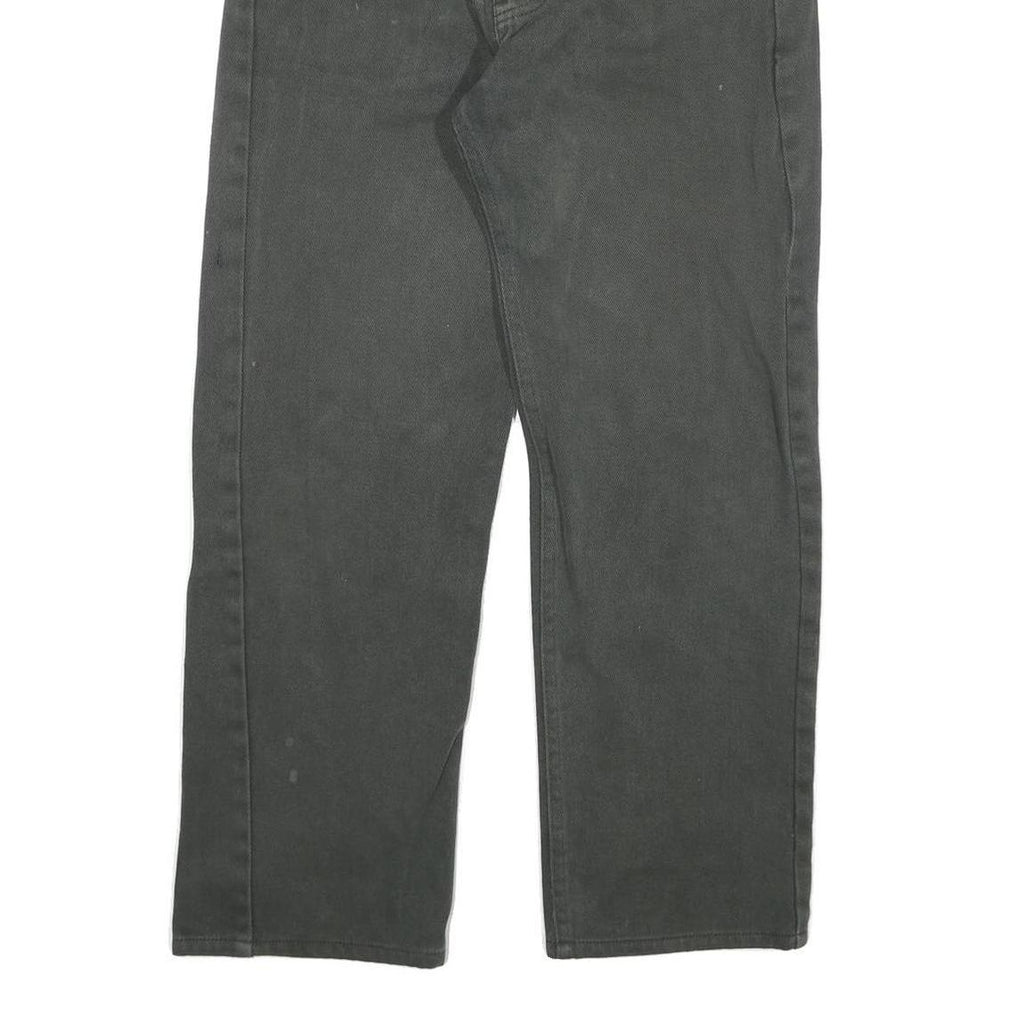 LEVI'S Mens Regular Fit Black Denim Jeans W30 L27 Classic Style Zip Closure