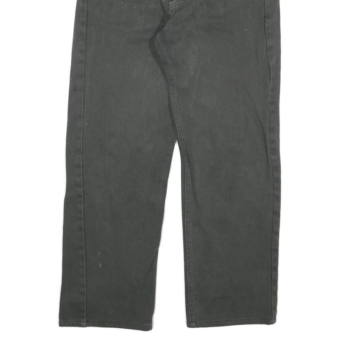 LEVI'S Mens Regular Fit Black Denim Jeans W30 L27 Classic Style Zip Closure