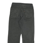 LEVI'S Mens Regular Fit Black Denim Jeans W30 L27 Classic Style Zip Closure