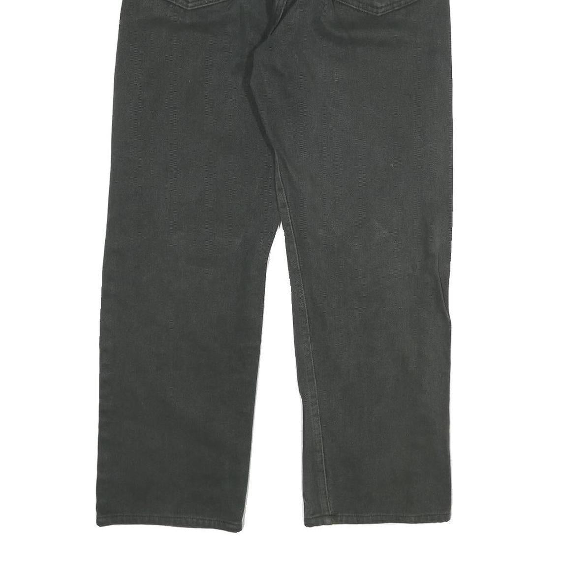 LEVI'S Mens Regular Fit Black Denim Jeans W30 L27 Classic Style Zip Closure