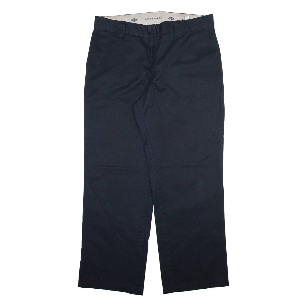 DICKIES Mens Trousers Black Relaxed Straight W38 L31