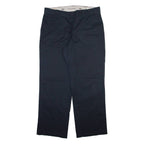DICKIES Mens Trousers Black Relaxed Straight W38 L31