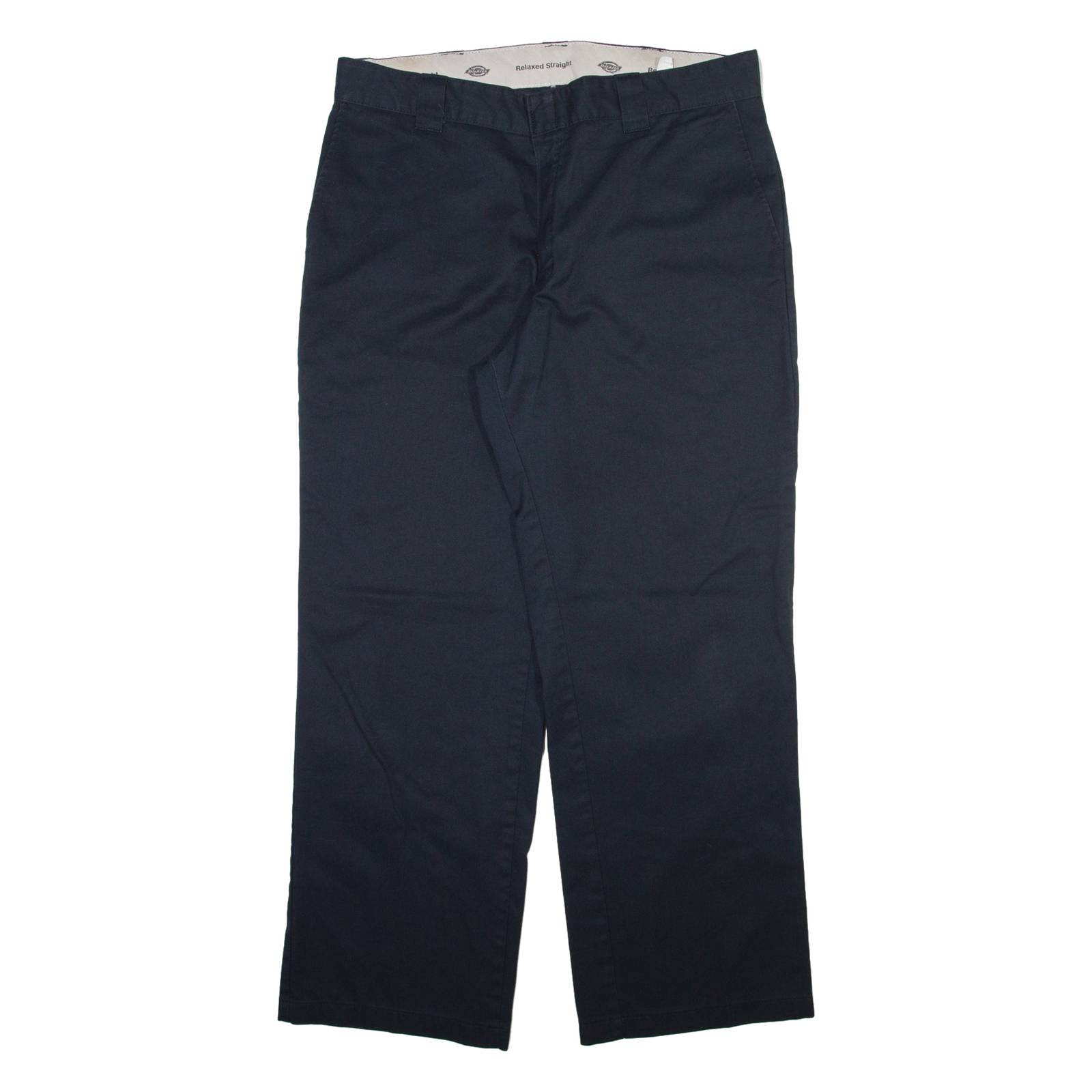 DICKIES Mens Trousers Black Relaxed Straight W38 L31