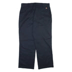 DICKIES Mens Trousers Black Relaxed Straight W38 L31